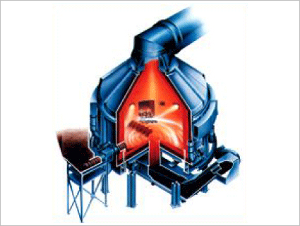 産業廃棄物焼却炉（FS型）イラスト図