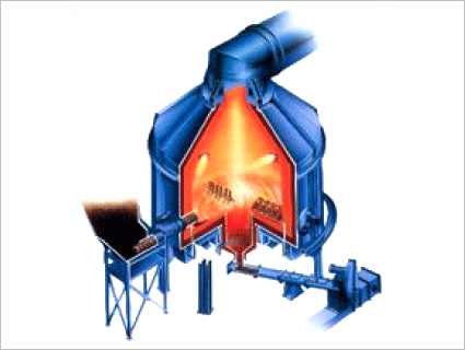 し尿汚泥焼却炉（RF型）イラスト図