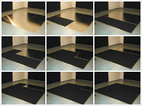 埋設型床置電波吸収体システム写真